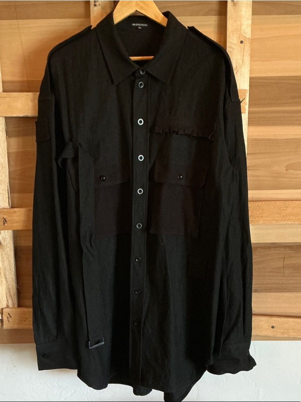 Ann Demeulemeester Black Button-Up Shirt